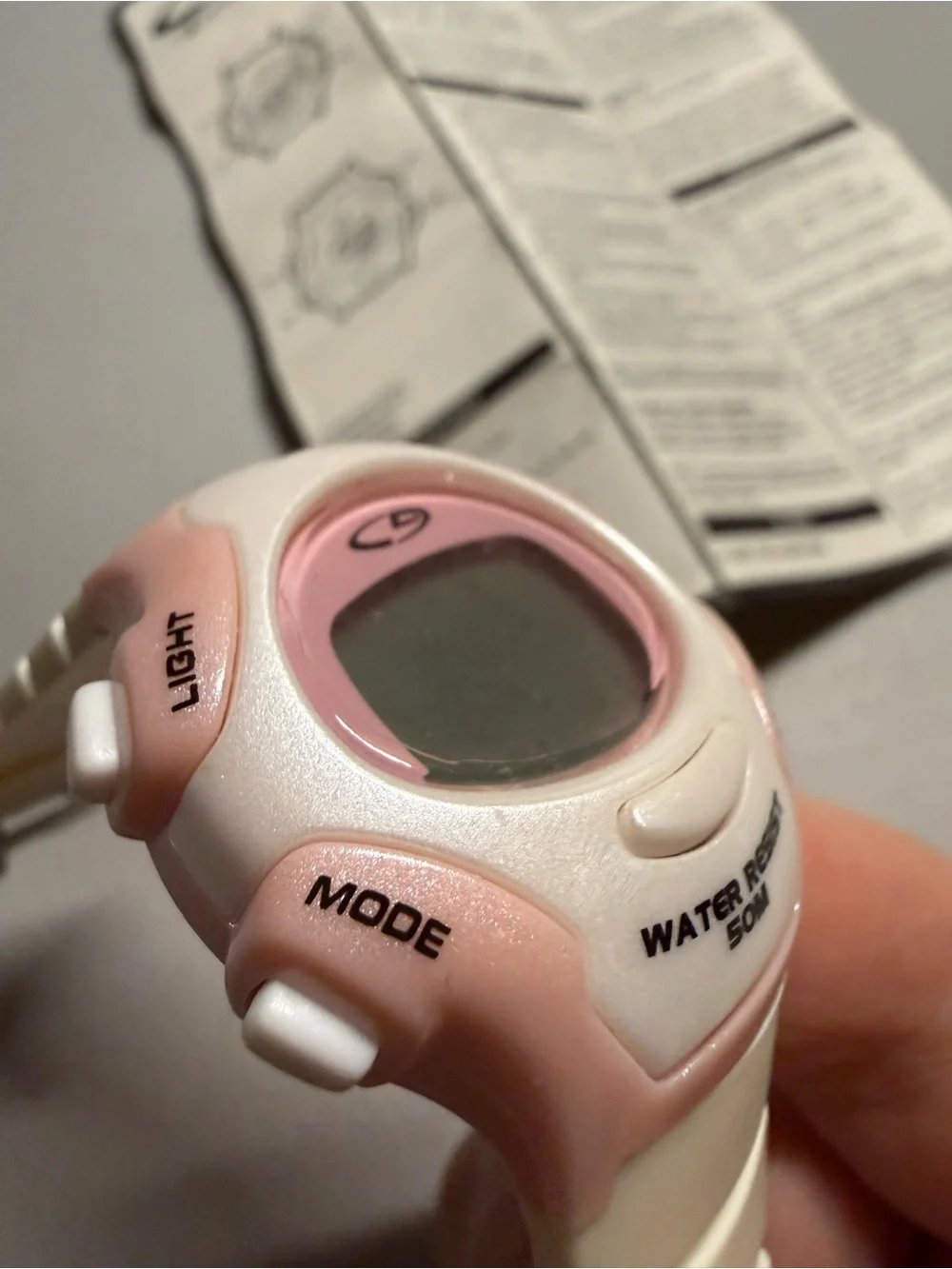 Champion Pink and White Digital Sport Watch